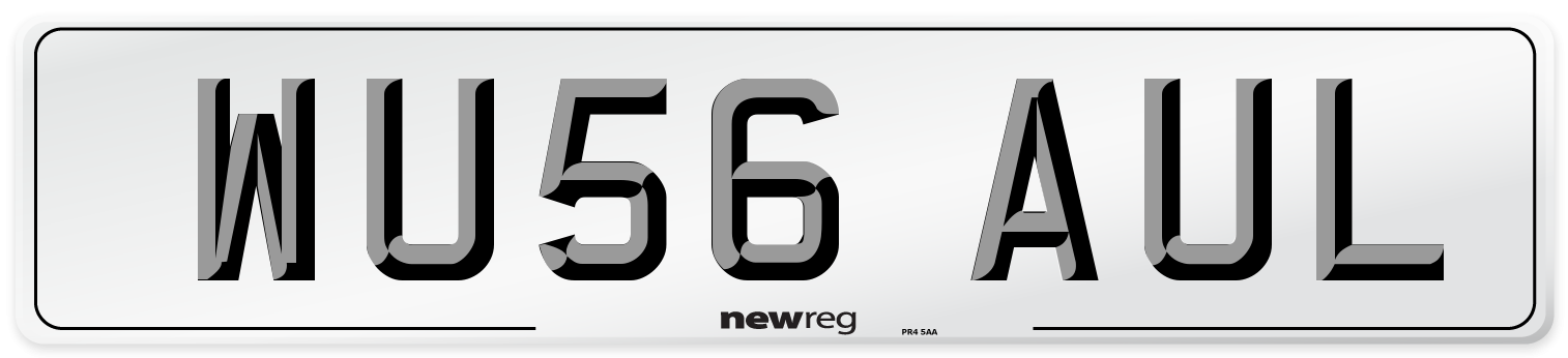 WU56 AUL Number Plate from New Reg